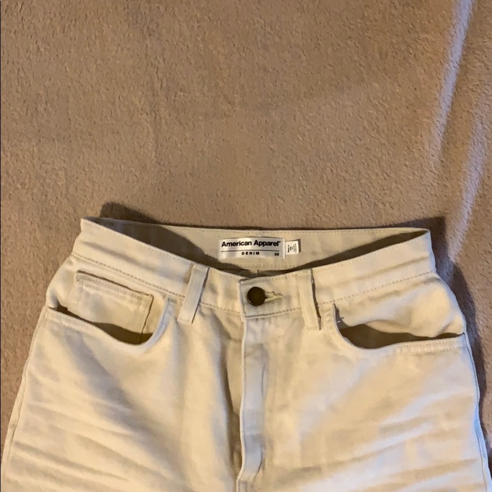 American apparel white jeans 26